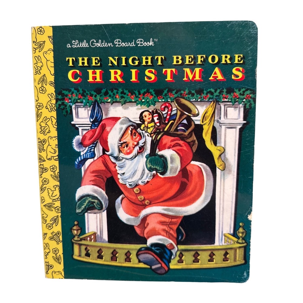 The Night Before Christmas Little Golden Board Book Corinne Malvern Holiday